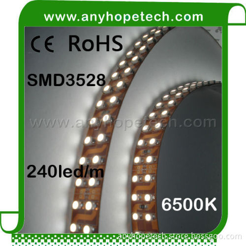 High CRI 6500K cool white 3528 smd flexible led strip light
